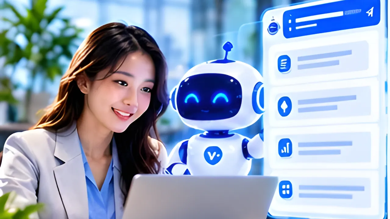 Đội ngũ làm việc cùng trợ lý AI của VPLUS